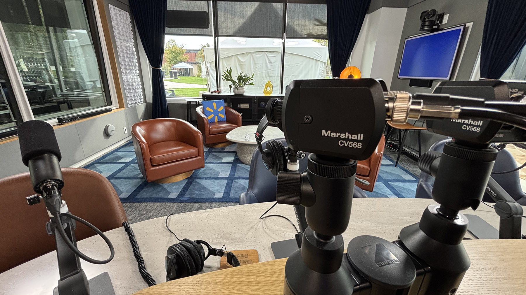 The new cameras being used at Walmart's podcast and production studios.