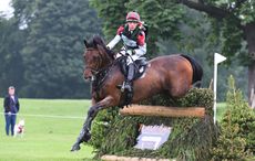 David Britnell riding CONTINUITY during the cross country phase of the Equi-Trek CCI*** at the Bramham International Horse Trials on the Bramham Estate near Weatherby in North Yorkshire in the UK on 9th June 2018
