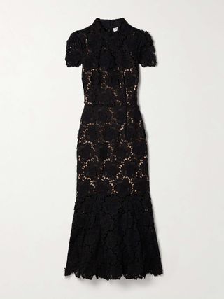 Guipure Lace Midi Dress