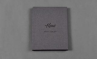 The A/W 2011 look book that landed on our desks after the presentation, consisting of a hard fabric-bound box...