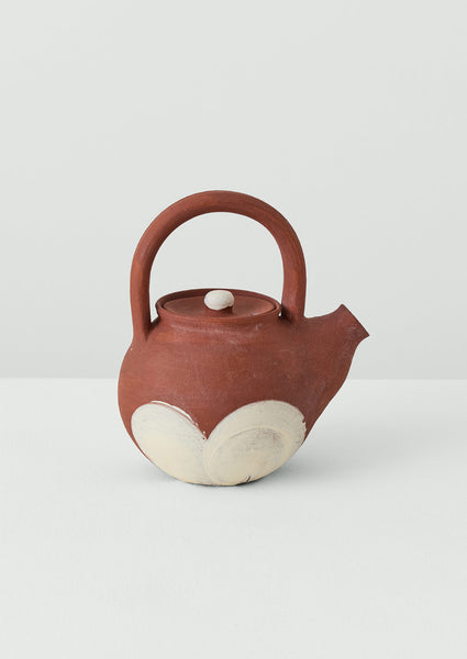 Shannon Bartlett-Smith Teapot | Iron Red/ecru