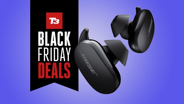 Bose Quietcomfort earbuds with Black Friday deals sign