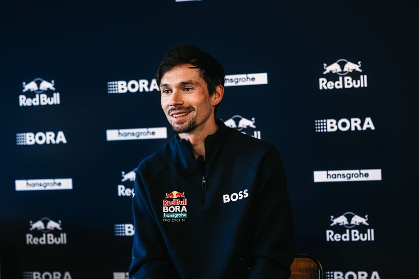 Primož Roglič at Red Bull-Bora-Hansgrohe&#039;s 2025 media day