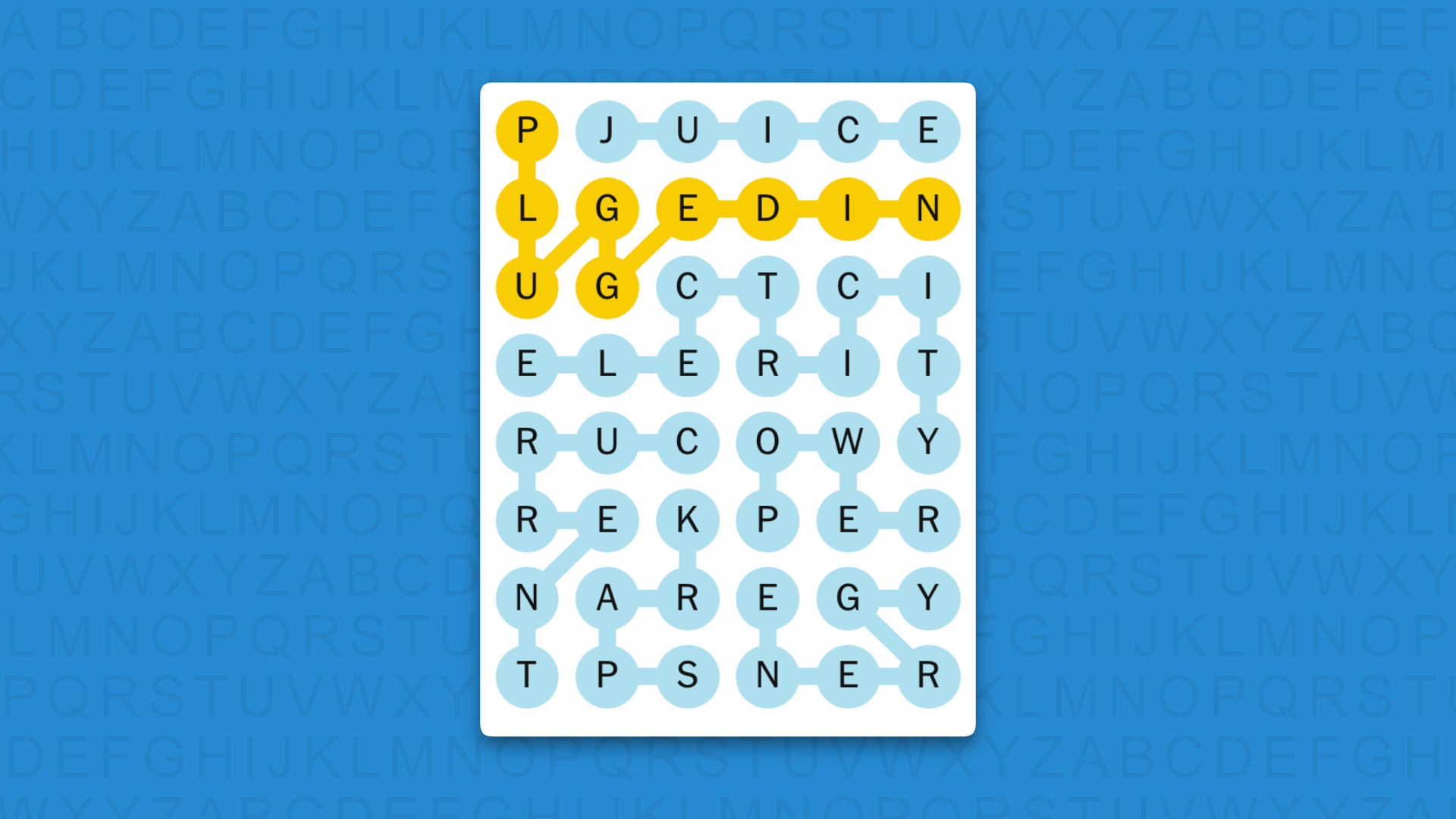 NYT Strands answers for game 971 on a yellow background