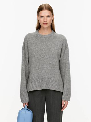 Relaxed Cashmere-Wool Jumper - Grey - Arket Gb