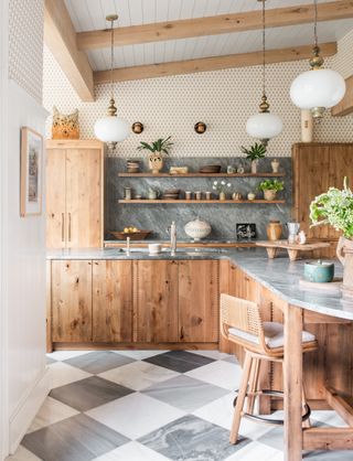 Wooden kitchen by Cortney Bishop