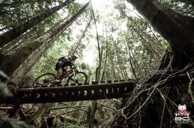A rider during stage 6 of the BC Bike Race