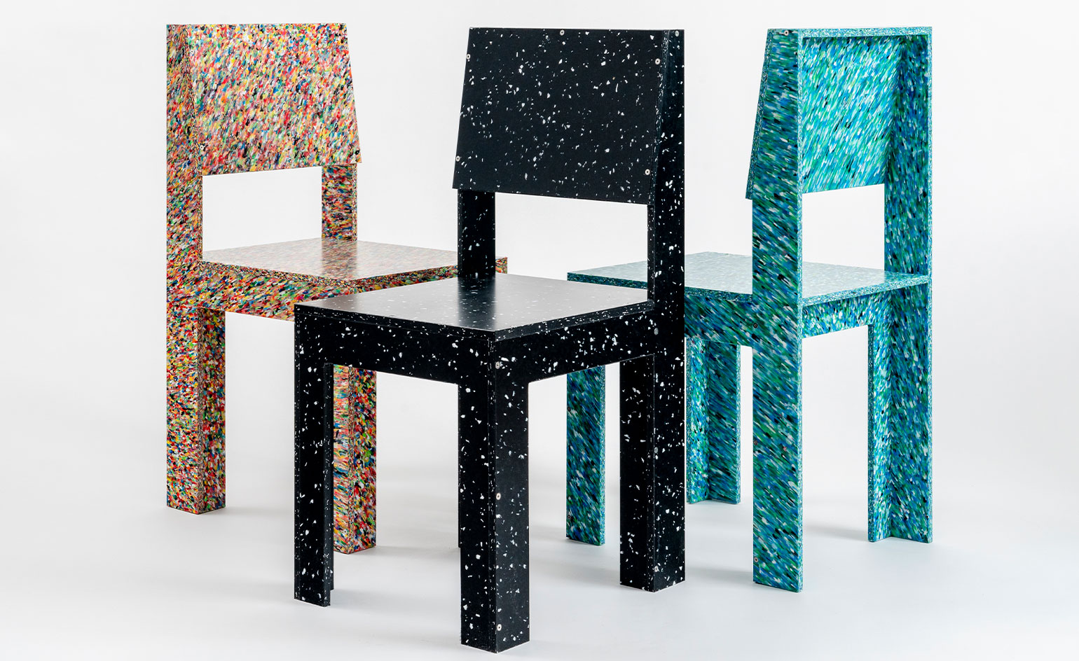 Chairs made outlet from recycled materials