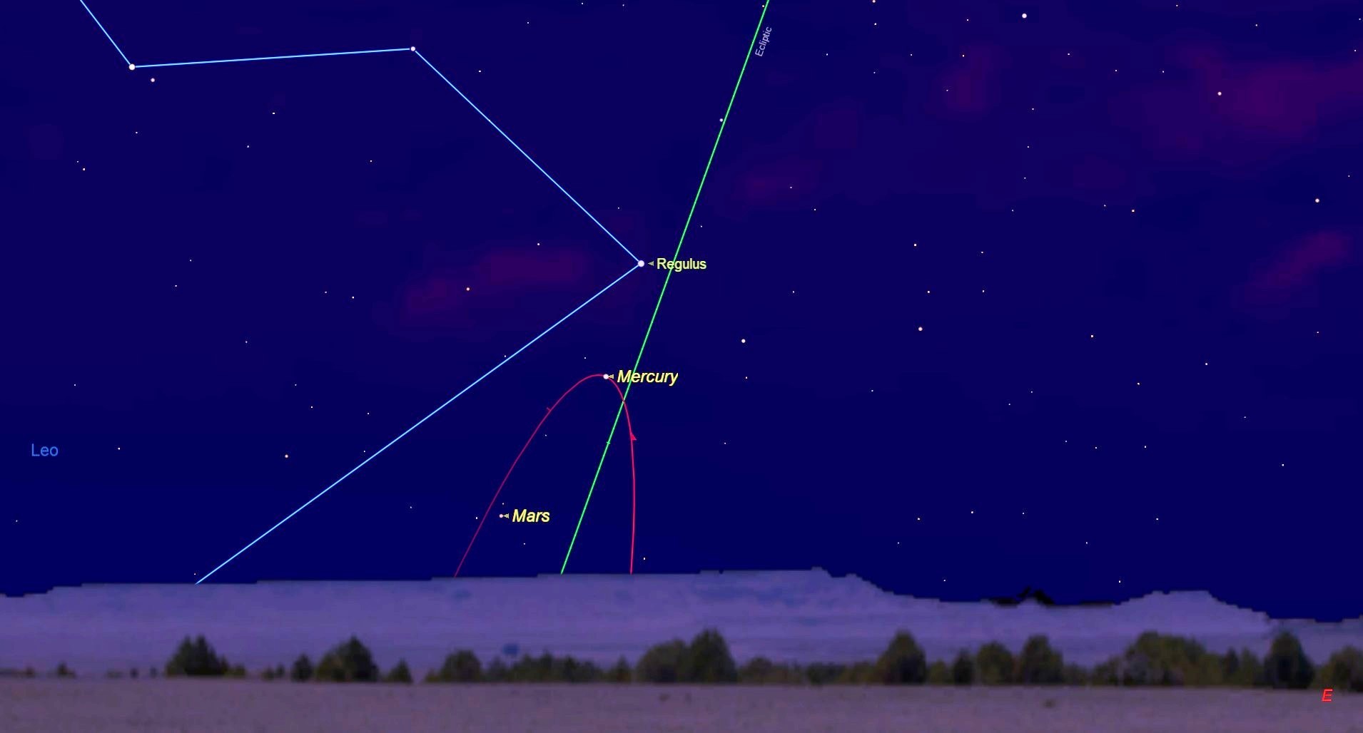 september 2017 skywatching, mercury