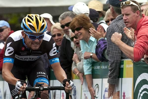 Go you good thing: Jack Bobridge from South Australia powers, and i mean powers, towards victory in the 2011 Australian Open Men's Road Race Championship in Buninyong.
