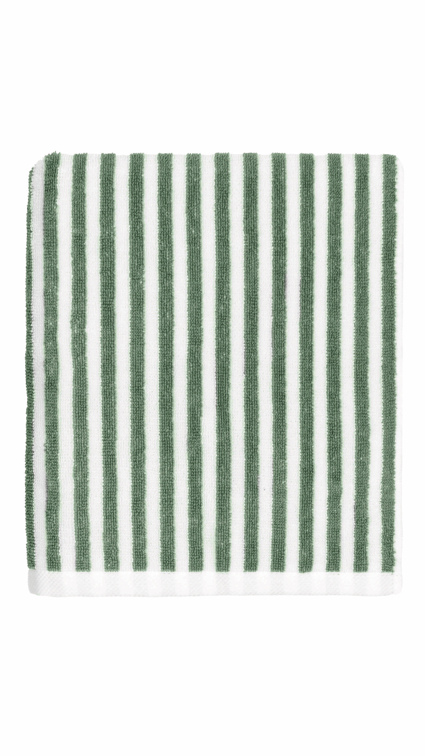 Cotton Striped Hand Towel - Eucalyptus