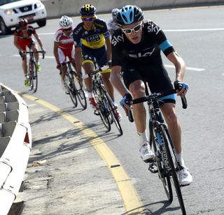 Chris Froome leads, Tour of Oman 2013, stage four