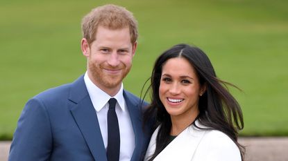 LONDON, ENGLAND - NOVEMBER 27: Prince Harry and Meghan Markle attend an official photocall to announce their engagement at The Sunken Gardens at Kensington Palace on November 27, 2017 in London, England. Prince Harry and Meghan Markle have been a couple officially since November 2016 and are due to marry in Spring 2018. (Photo by Karwai Tang/WireImage)