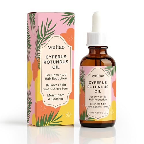 Cyperus Rotundus Oil for Hair Removal - Organic Cold-Pressed Cypress Rotundus Oil to Help Reduce the Appearance of Unwanted Hair, Moisturizing &amp;amp; Soothing Body Oil, Gentle for Sensitive Skin, 60ml (1)