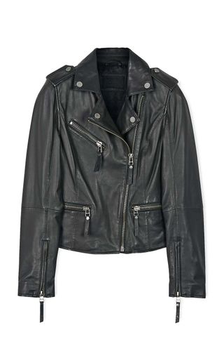 KARL LAGERFELD Odina Leather Biker Jacket, £545