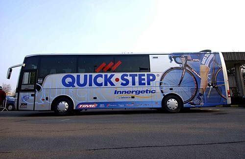 Quick.Step-Innergetic's team bus in all its majesty