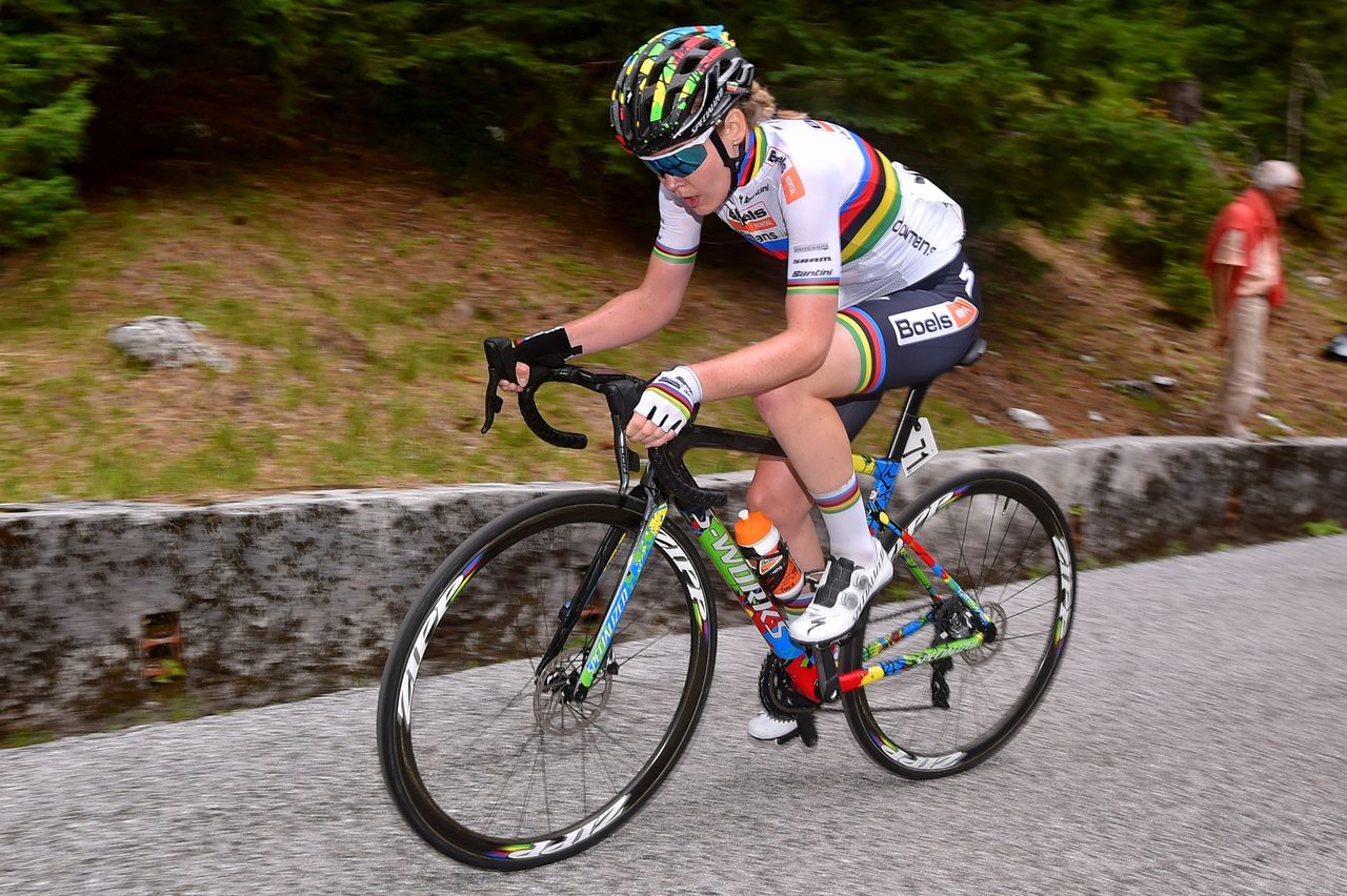 Anna Van Der Breggen of The Netherlanda and Boels Dolmans Cycling Team / during the 30th Tour of Italy 2019