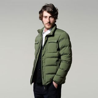 Elastico jacket in stretch nylon