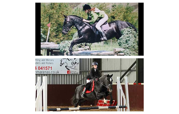 &lsquo;This is a bit of a cheat as it&rsquo;s different riders but the top picture is me aged 14 in 1996 on my pony Magic, and the bottom picture is 20 years later of my daughter aged 10 on the same pony, taken a few weeks ago. Twenty-five and still going strong!&rsquo; &mdash; Lisa Mc Mullan