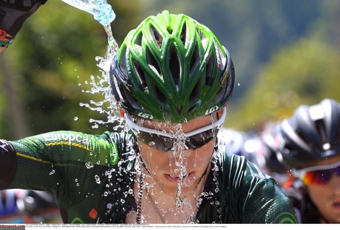 Pierre Rolland (Europcar) keeps his cool at the Tour de France