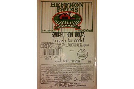 recall, Byron Center Wholesale Meats, ham products, seven sons family farms &amp; Co., Heffron Farms, Byron Center Meats