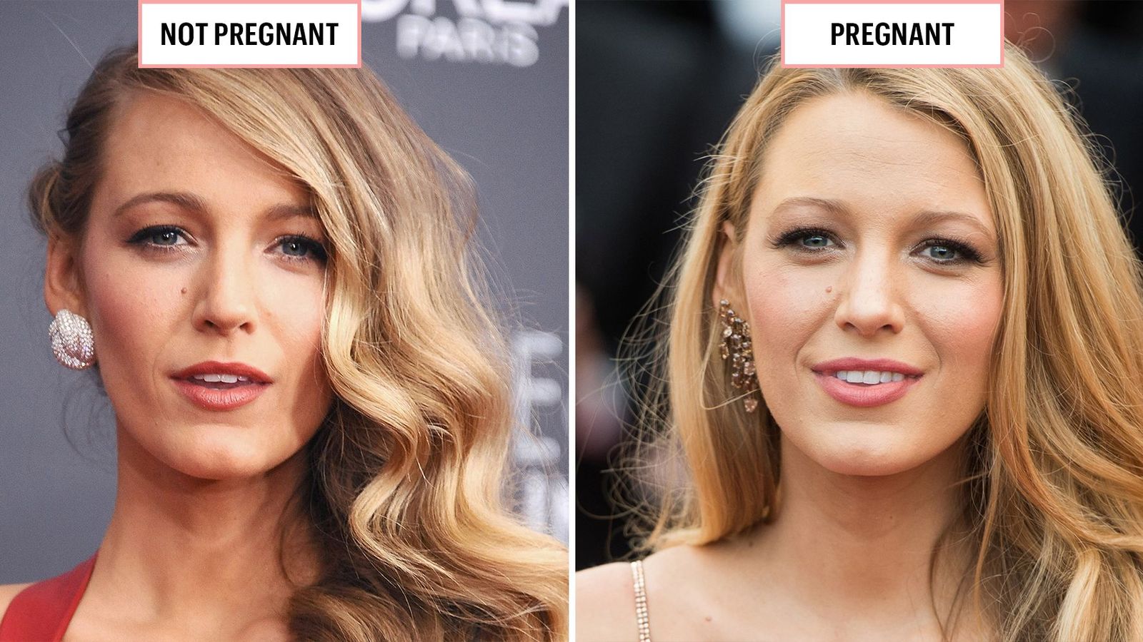 Celebrities When Pregnant versus Not Pregnancy Glow Photos Marie Claire