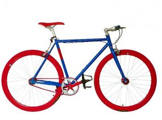 Red blue bike