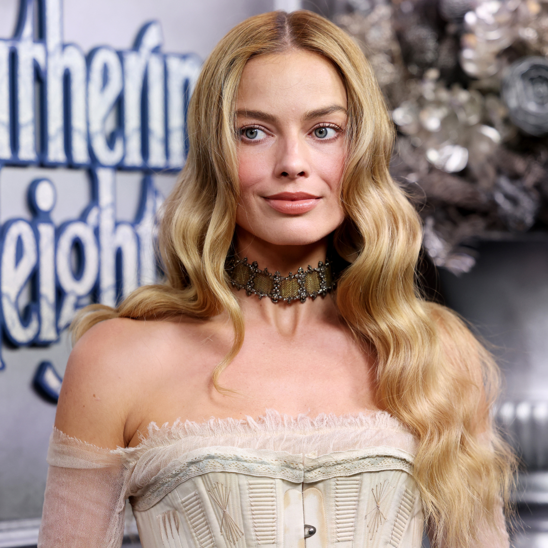 Margot Robbie attended the Australian premiere of Wuthering Heights in a custom corset Ashi Studio gown 