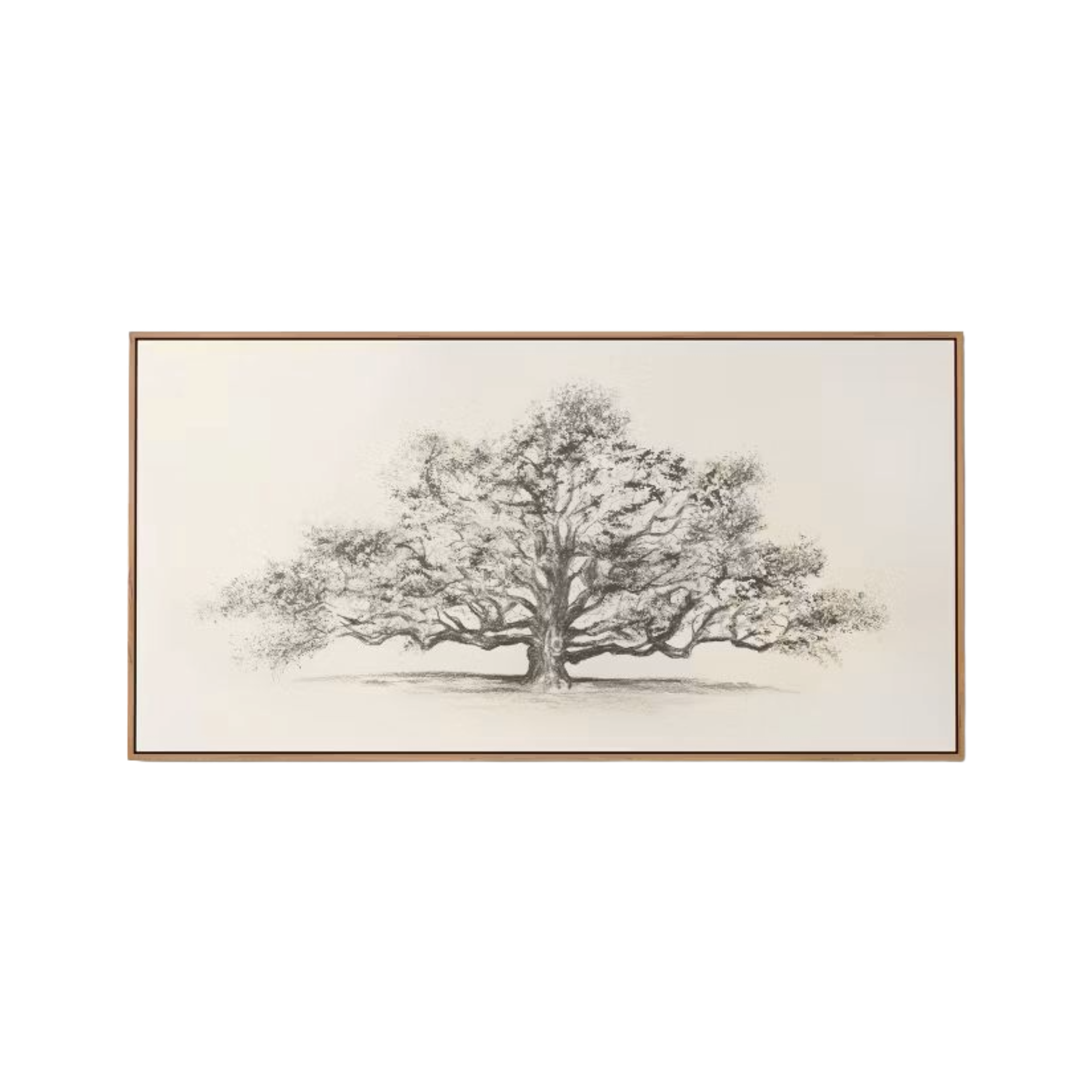 Target, Pen and Ink Tree Framed Wall Canvas