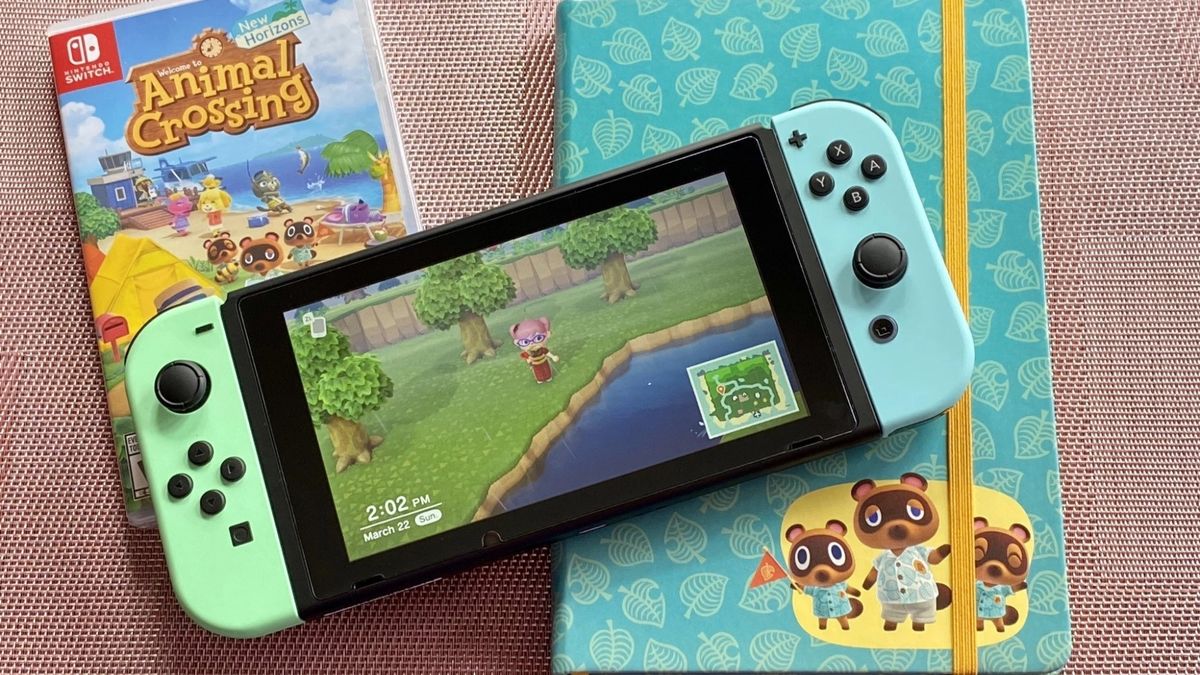 Restored Nintendo Switch Dock - Animal Crossing: New Horizons