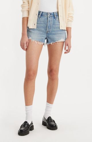 501® Original High Waist Cutoff Denim Shorts