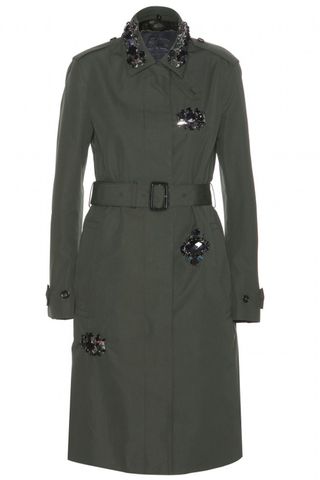 Burberry Prorsum Embellished Cotton And Silk-Blend Coat, £2,395
