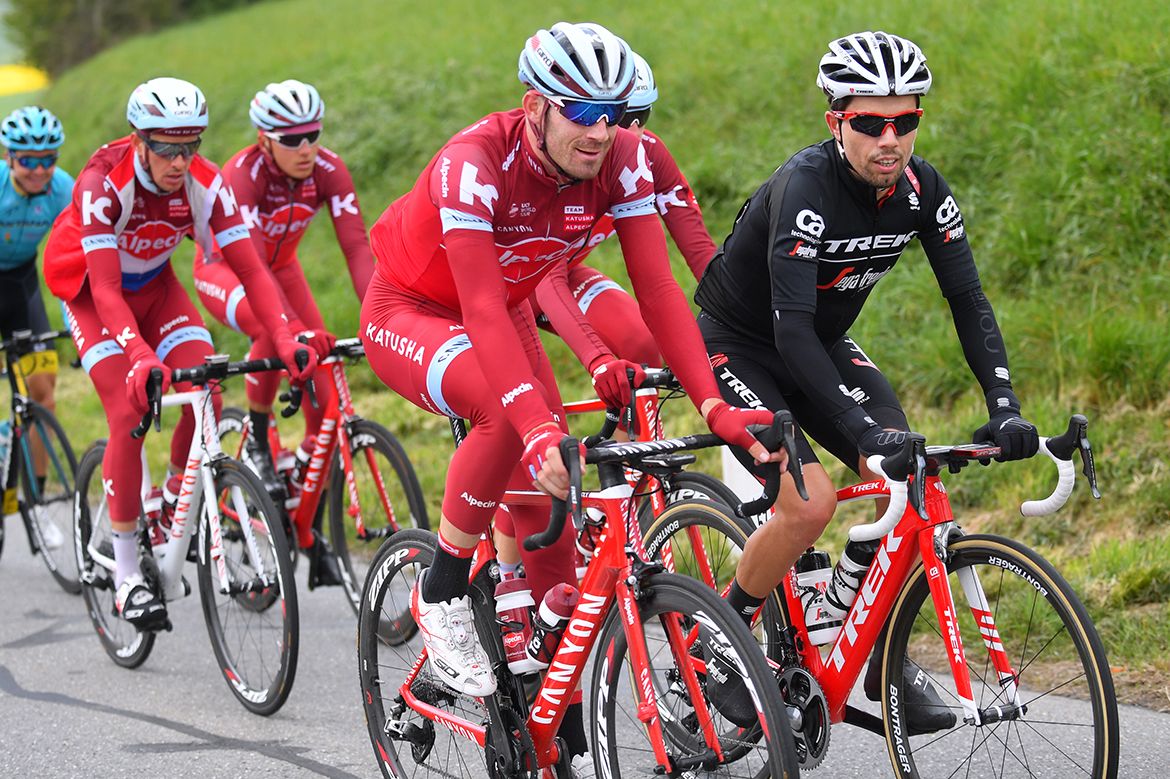 Jos&eacute; Gon&ccedil;alves and Andr&eacute; Cardoso at the Tour de Romandie