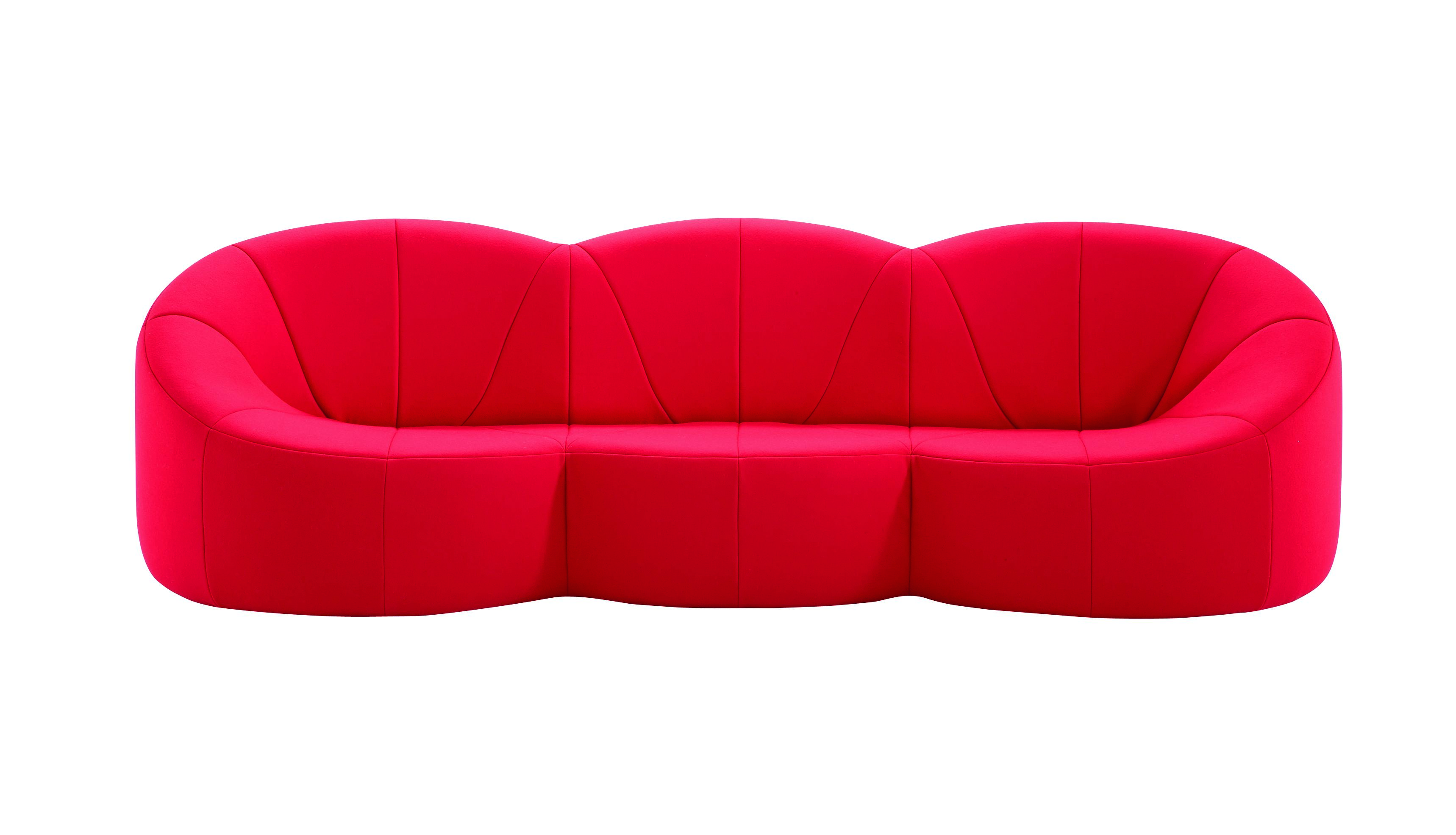 red pumpkin sofa