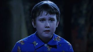 Neville looking scared in his PJs in Harry Potter and the Sorcerer's Stone