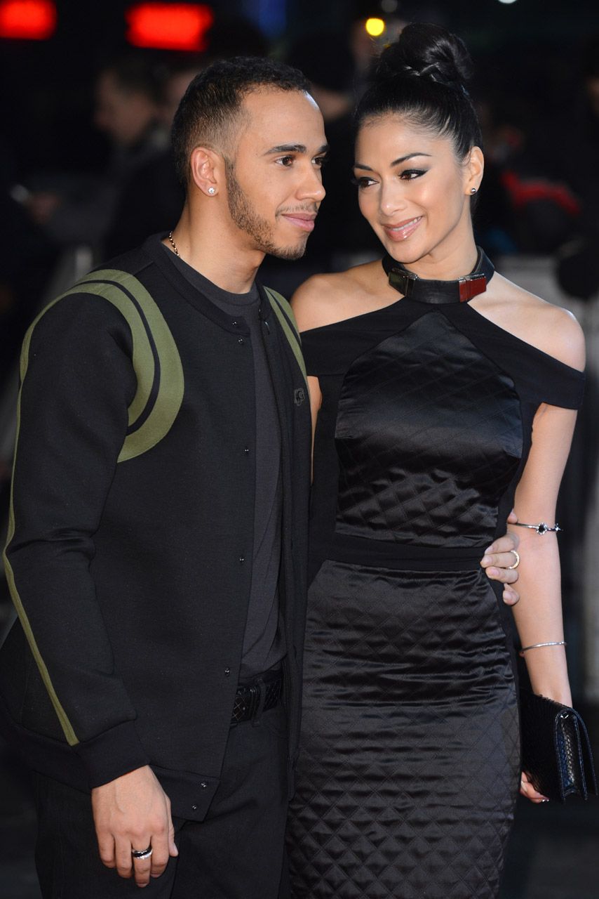 Nicole Scherzinger and Lewis Hamilton - Jack Reacher premiere