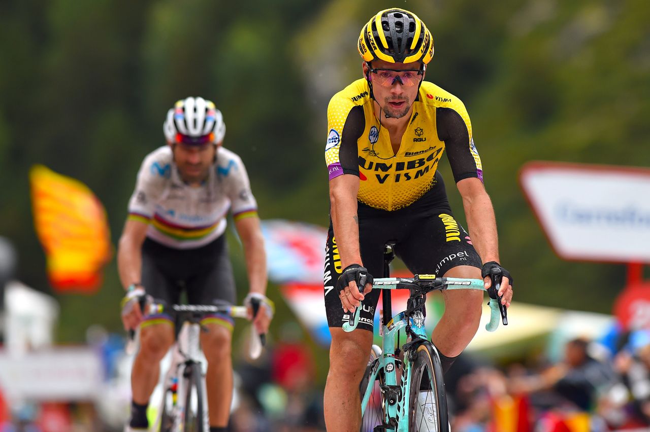 Roglic finishes ahead of Valverde
