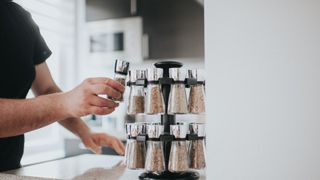 A spice rack wheel