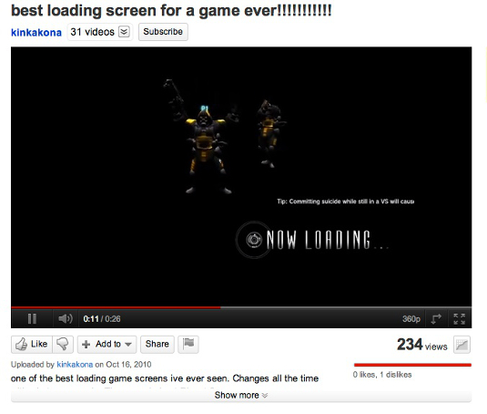 Loading is boring unless there are dancing exosuits