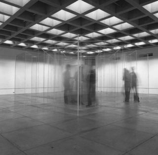 The 3,000 sq m space is home to a fragmented display of sound, sculpture