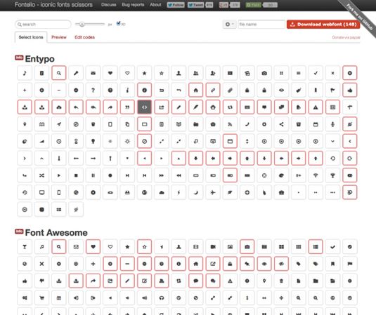 Free customisable icon font sets from Fontello | Creative Bloq