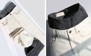 ‘Neo' jeans, £155, Lignano jeans, underneath, £195, both by Weekend Max Mara at Matchesfashion.com