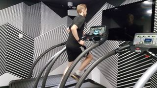 Training in a high-altitude chamber for Pike's Peak. It was pointless.