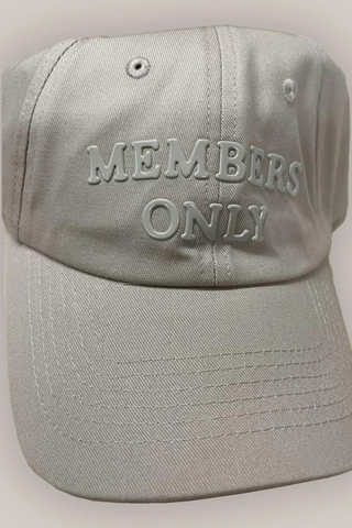 Members Only beige cap
