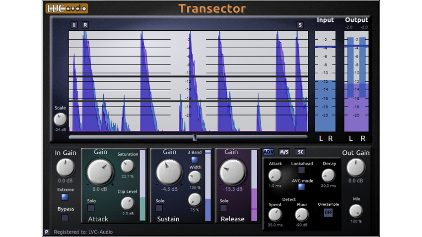 Transector is LVC-Audio&#039;s transient designer plugin.