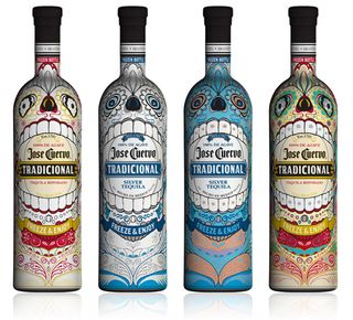 Day of the Dead bottles combine two of Mexico's most popular exports