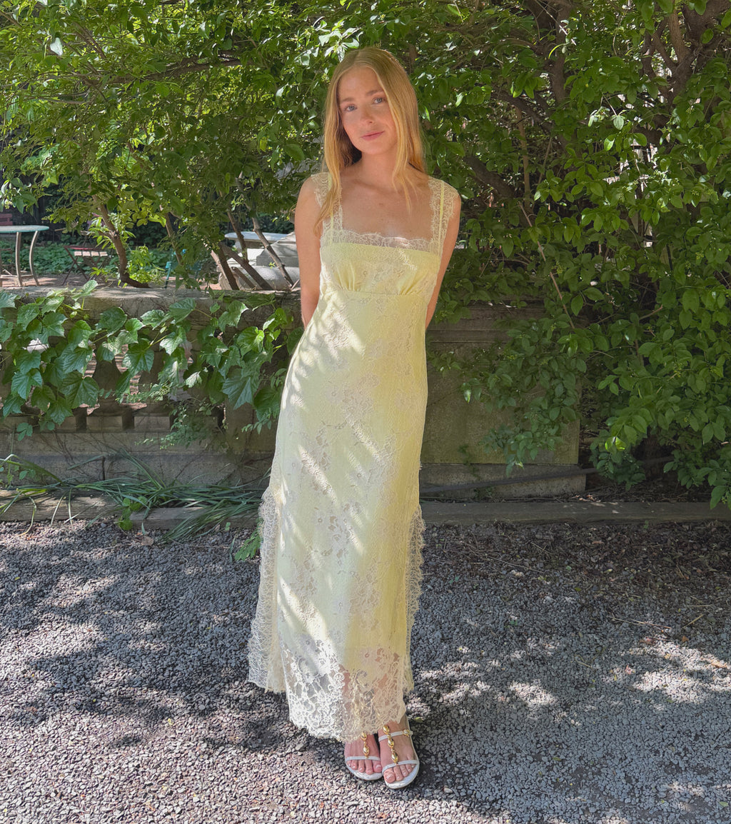 Yellow Trailing Lace / Xxxs