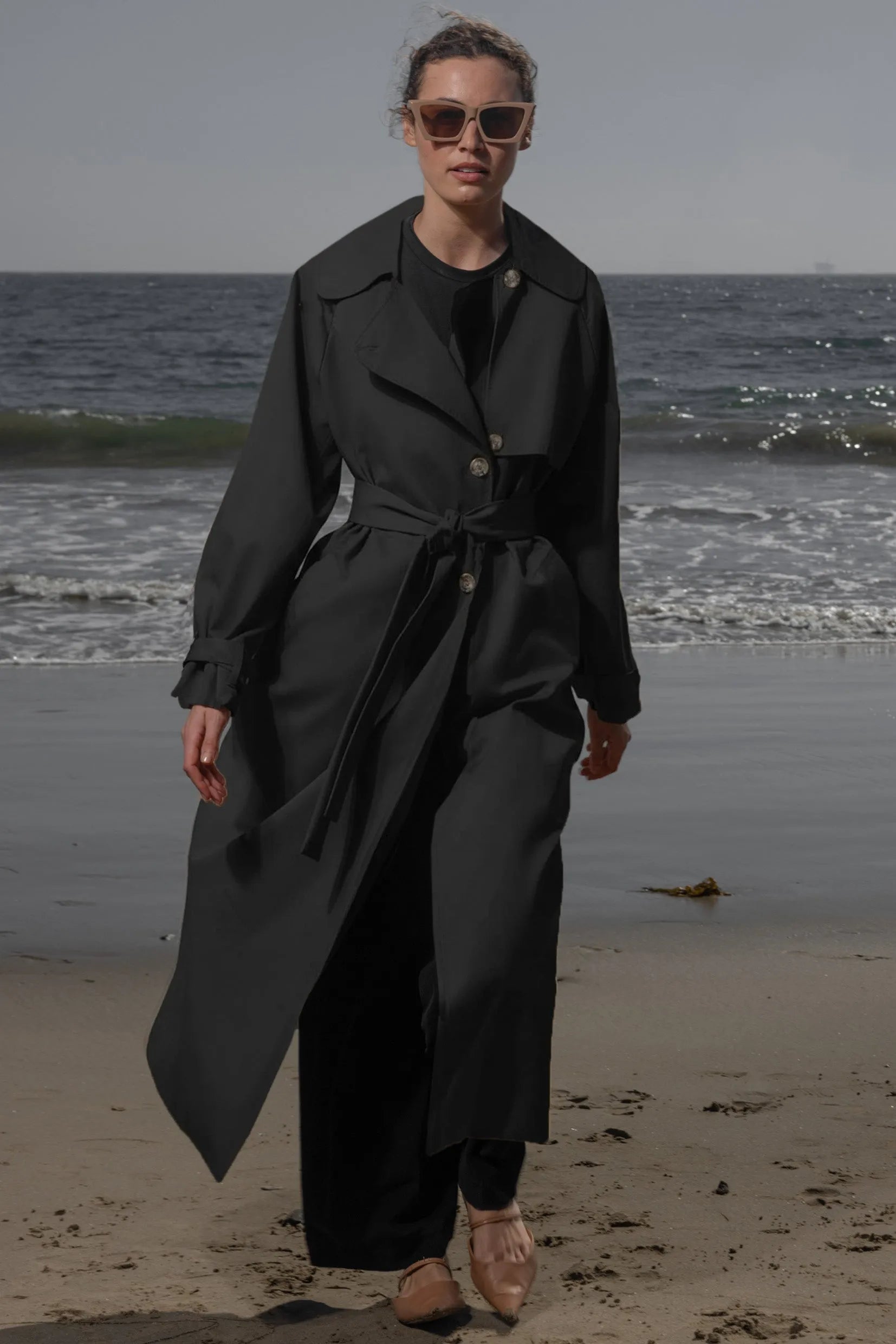 Fog Coat - Black Trench