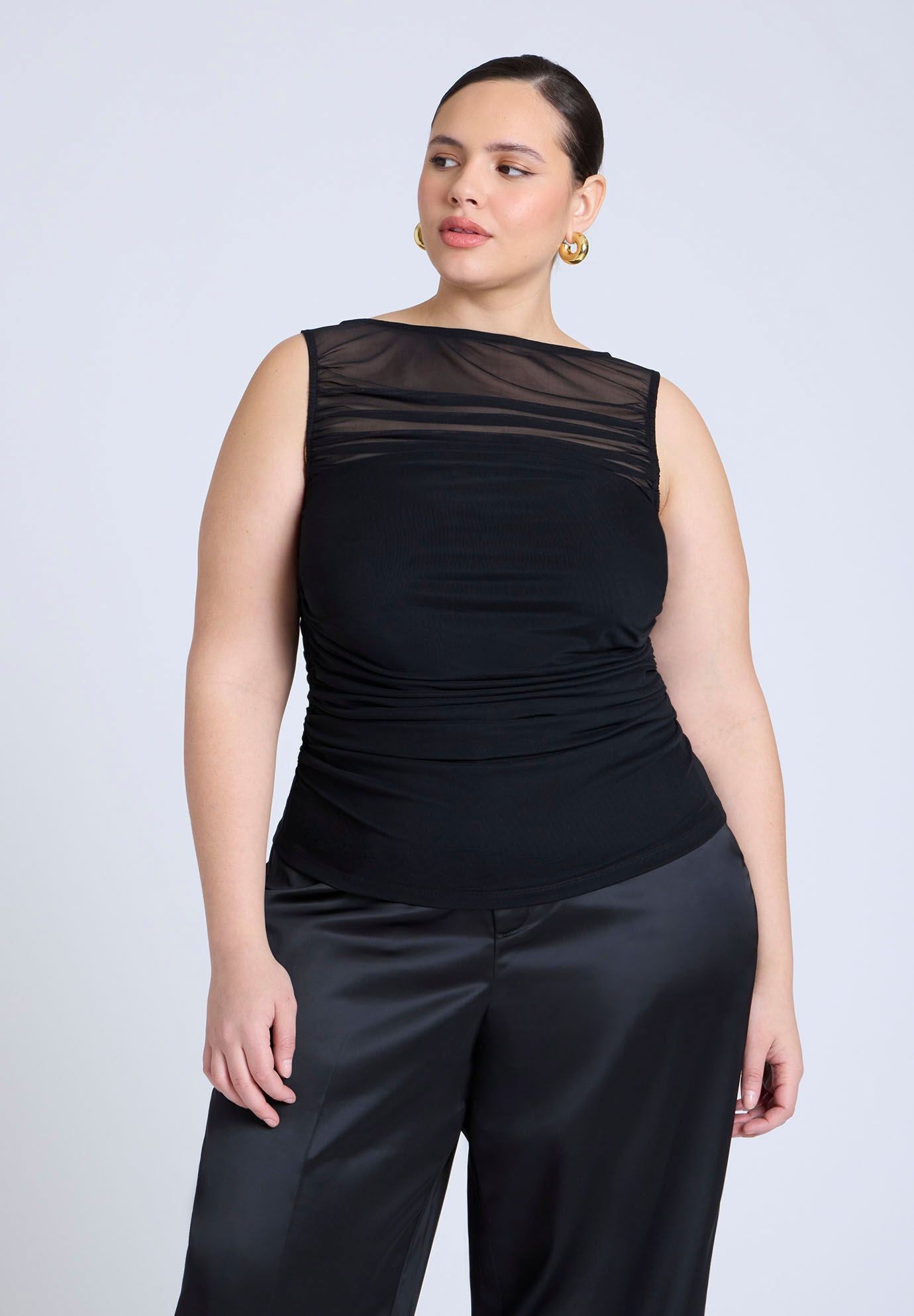 Layered Shirred Top
