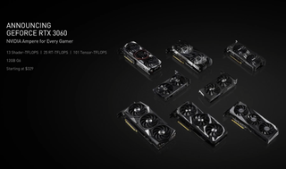 Nvidia RTX 3060 specs from CES 2021 special broadcast event